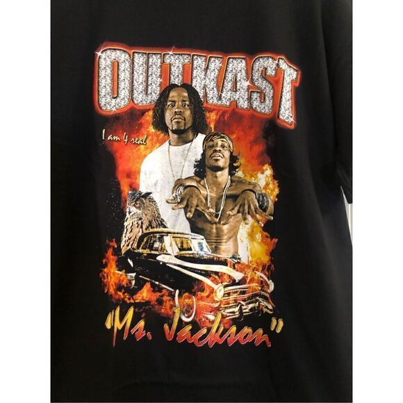Outkast 90’s Retro Rap Black Tshirt Men’s Size Medium - Picture 2 of 2